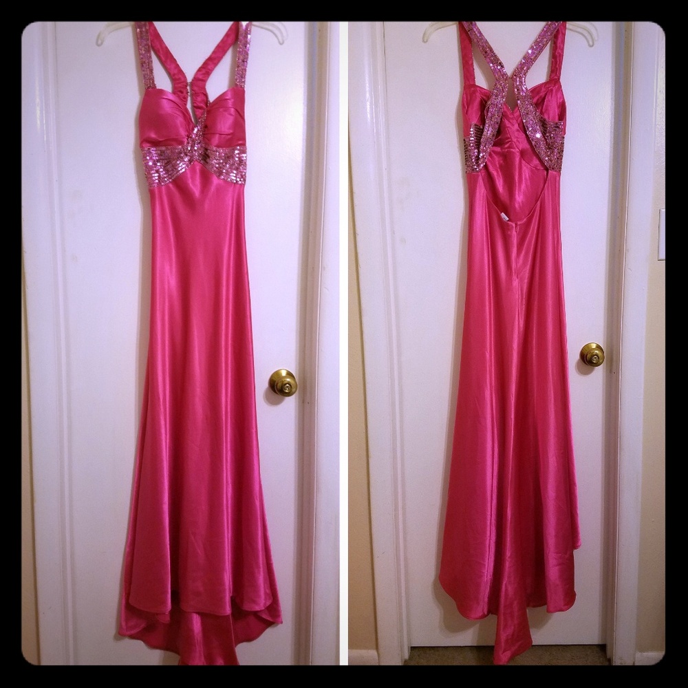 Pink prom dress